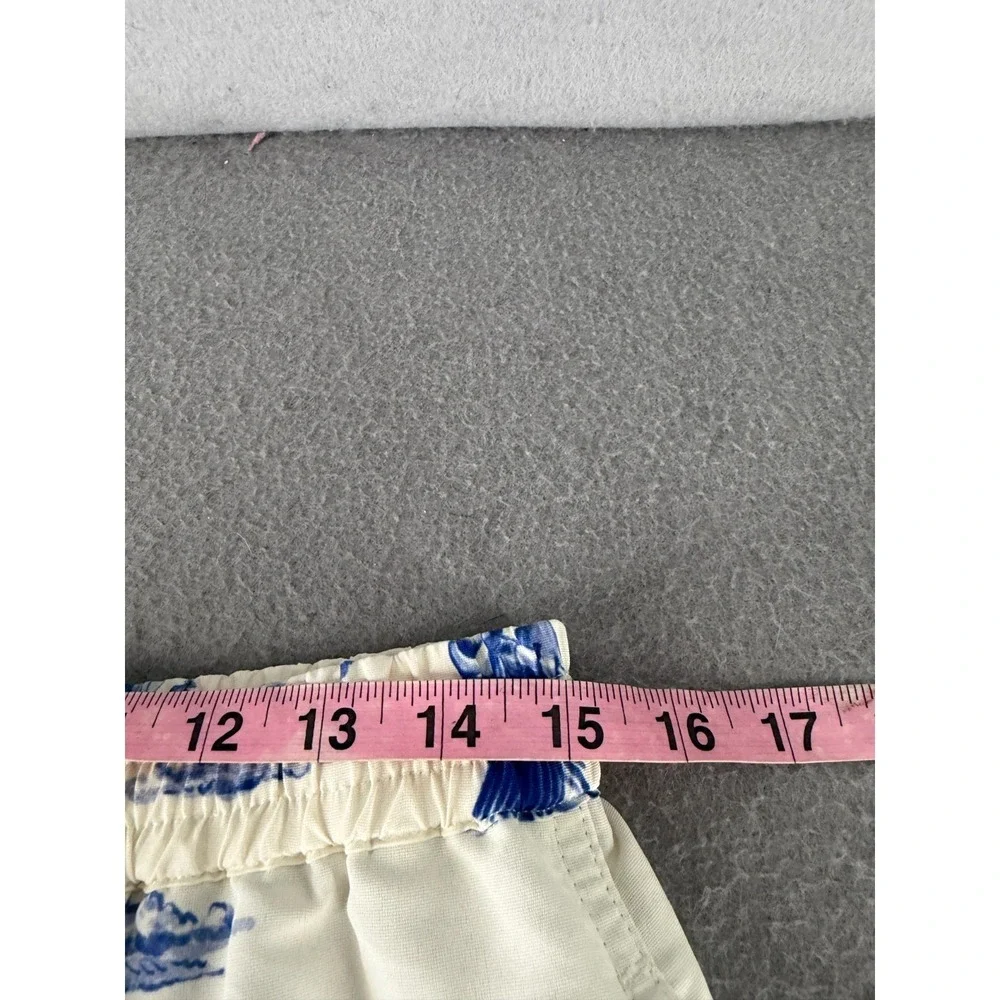 Undefeated UNDFTD Shorts Mens M Blue Toile Lined Streetwear‎ Hybrid Swim Trunks